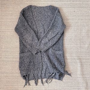 Mixed yarn cardigan